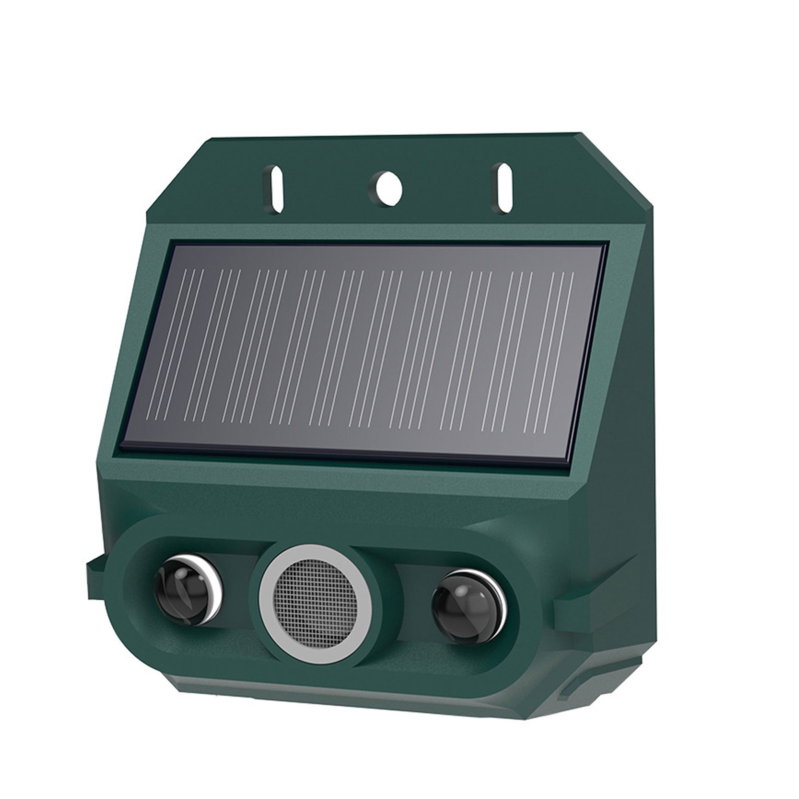 2-Solar Motion Sensor Alarm With Strobe Light For Outdoor Security