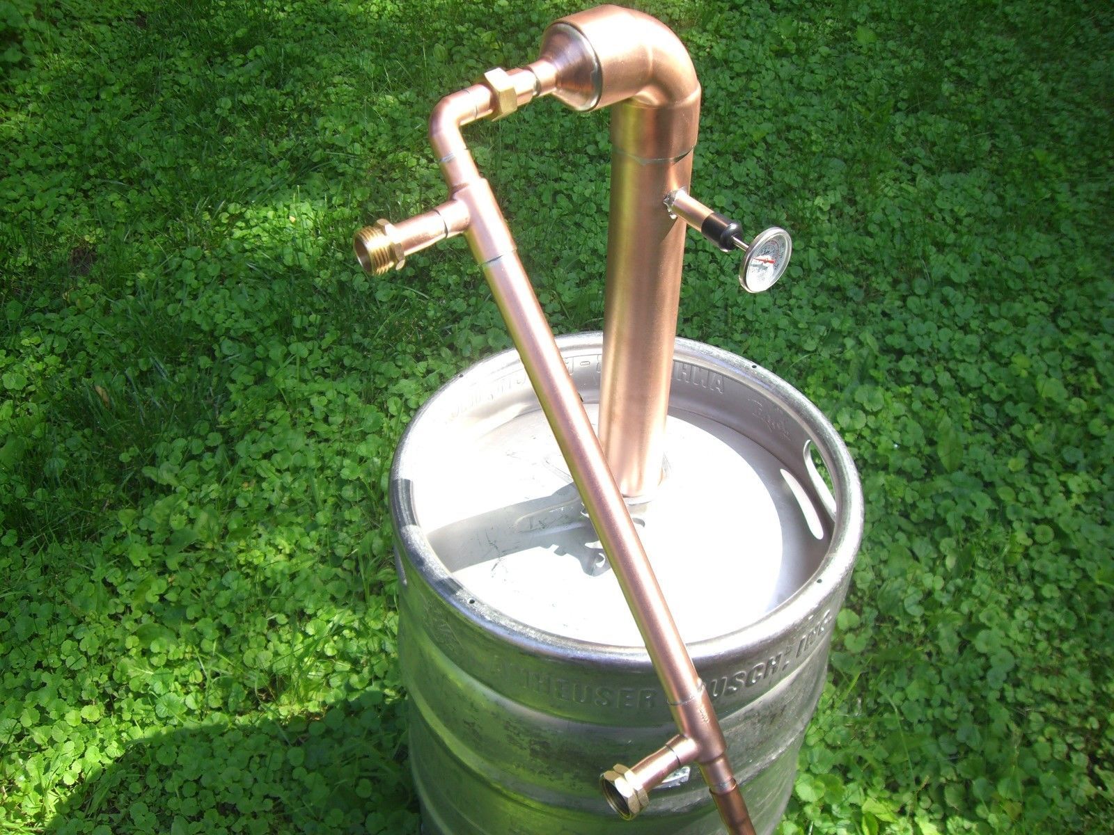 Easy Beer Keg Moonshine Copper Kit 2" inch  Pipe pot Still Distillation Column