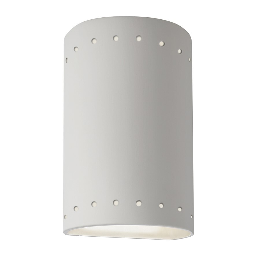 Justice Ambiance 1Lt 6" ADA Sconce, Open Top/Bottom, Bisque - CER-5995-BIS