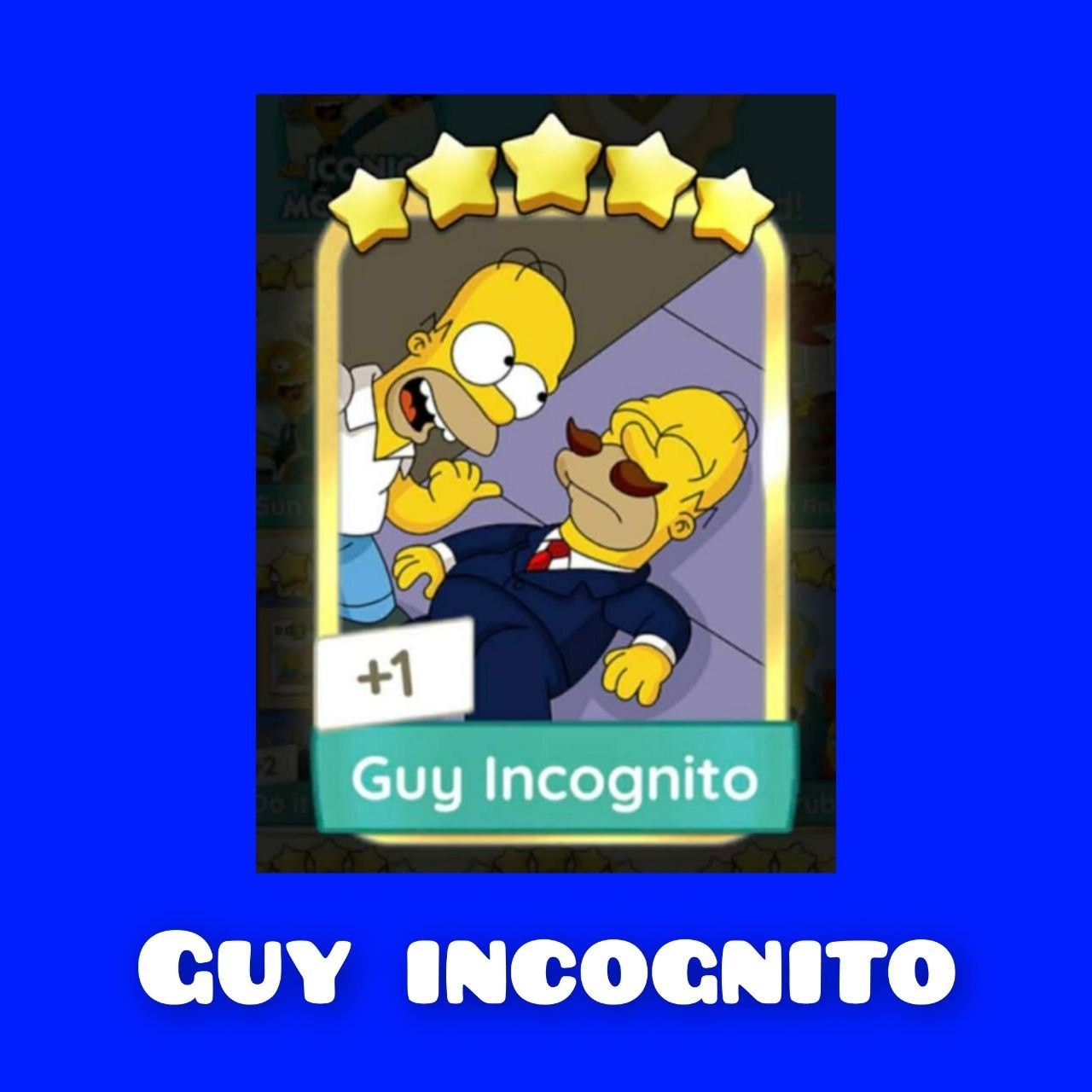 1 x Guy Incognito 5⭐ - Golden Blitz - Mono_Poly_Go (FAST)
