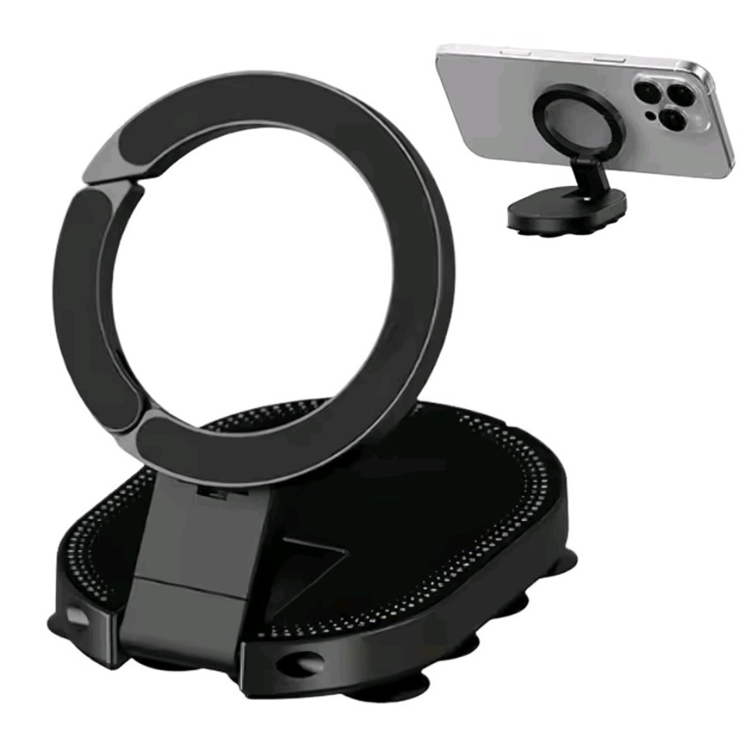 Magnetic Car Phone Mount 360° Rotation Foldable Strong Suction Holder