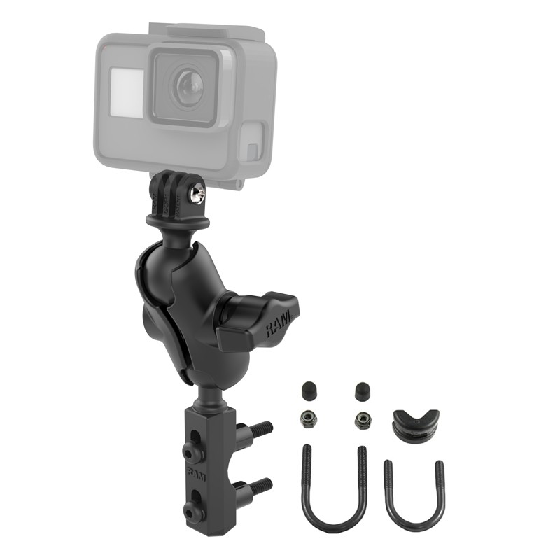 RAM Brake Clutch Reservoir Motorcycle Short Mount for GoPro Hero and More