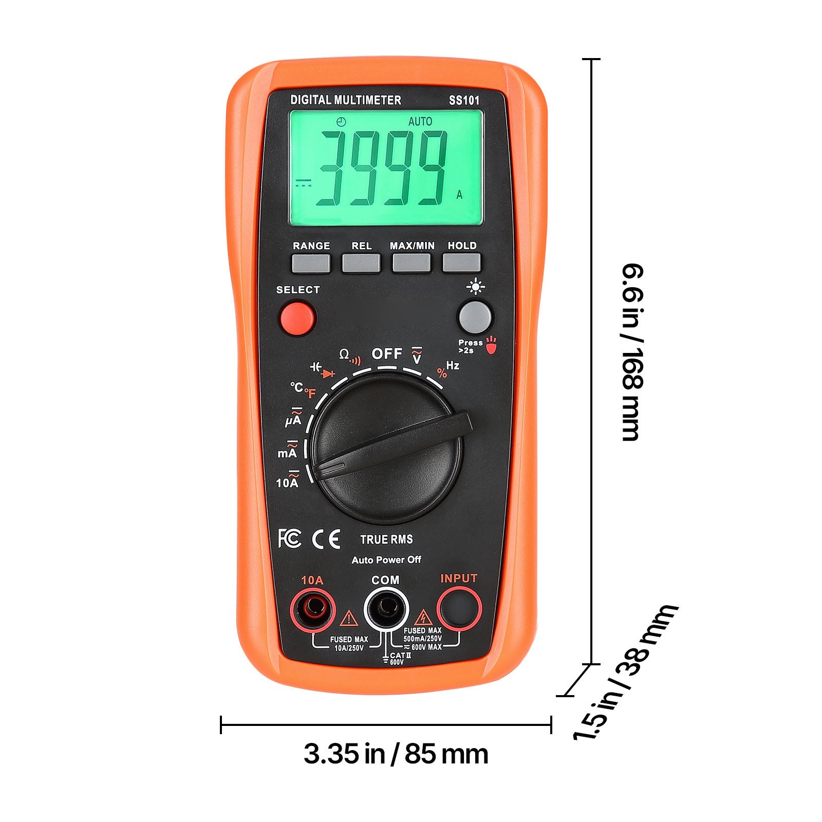 Uimoso Digital Multimeter 4000 Counts Auto-Ranging TRMS Voltage Tester
