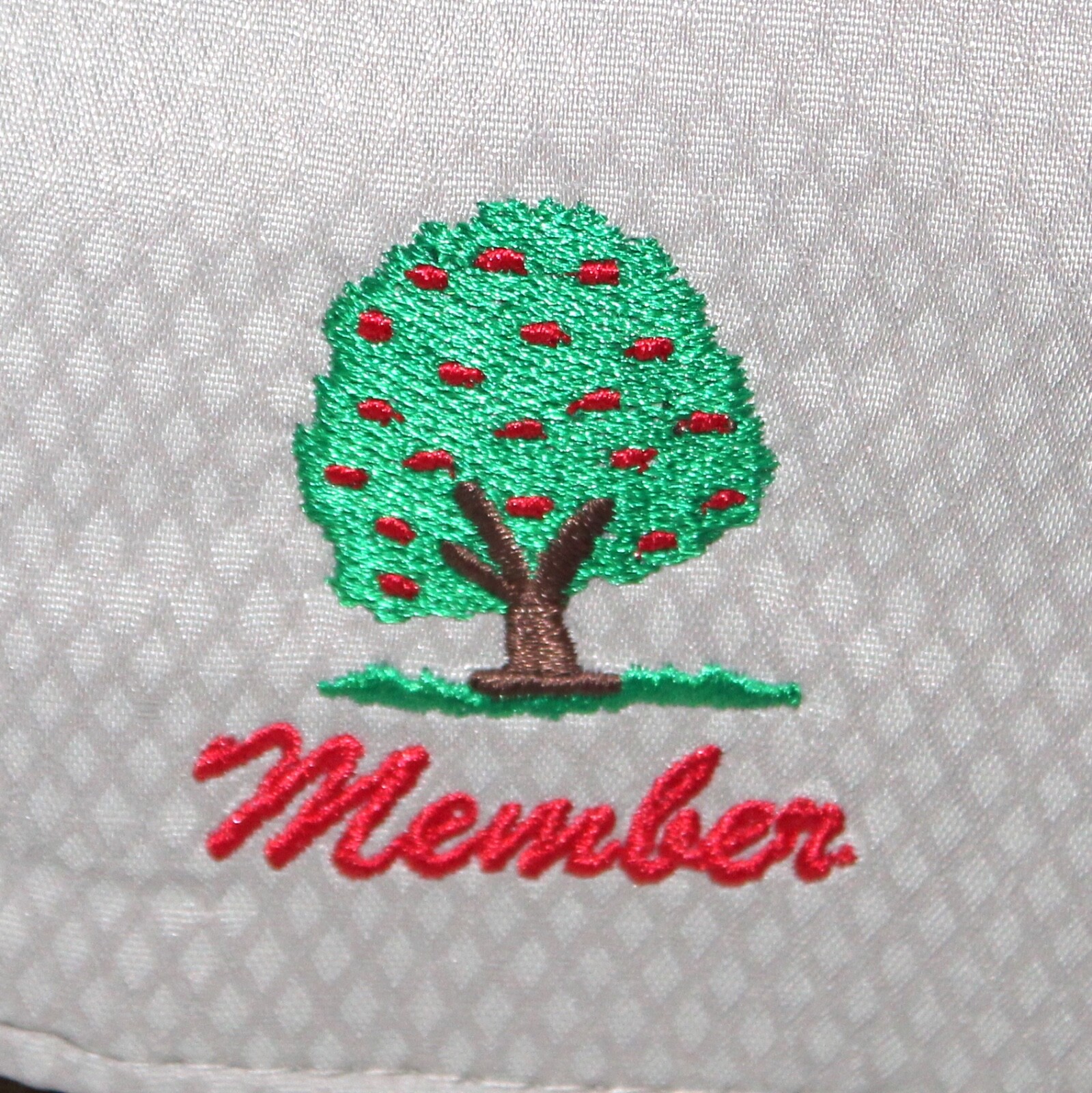 Titleist Member Golf Hat cap beige red thin adjustable back soft fabric outdoors