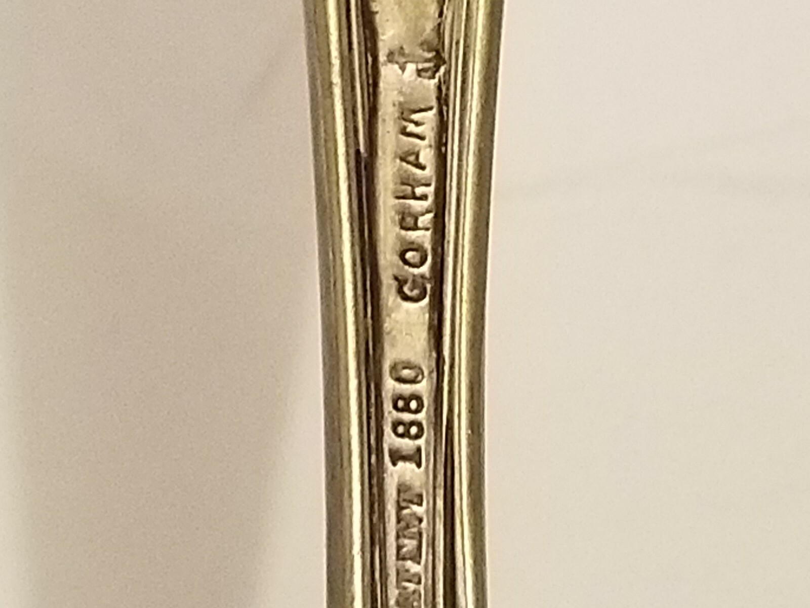 1880 Gorham Princess Louise Silverplate Mono Table Spoon