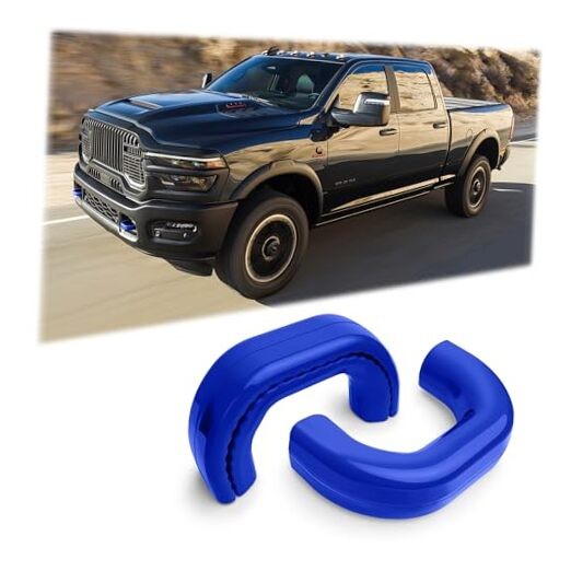 Front Tow Hooks Covers for 2019-2025 RAM 2500/3500, Customized Hitch Cover Blue