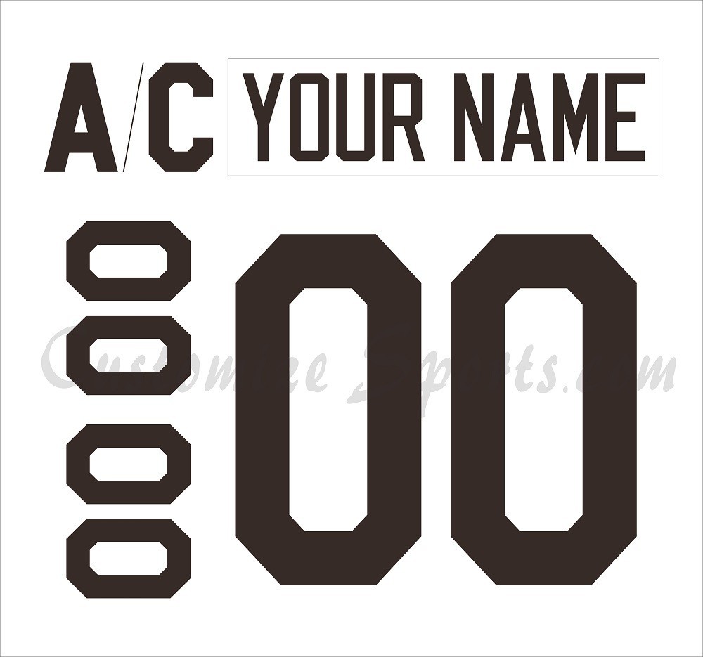 Hershey Bears Customized Number Kit for 2025-2026 Throwback Uniform