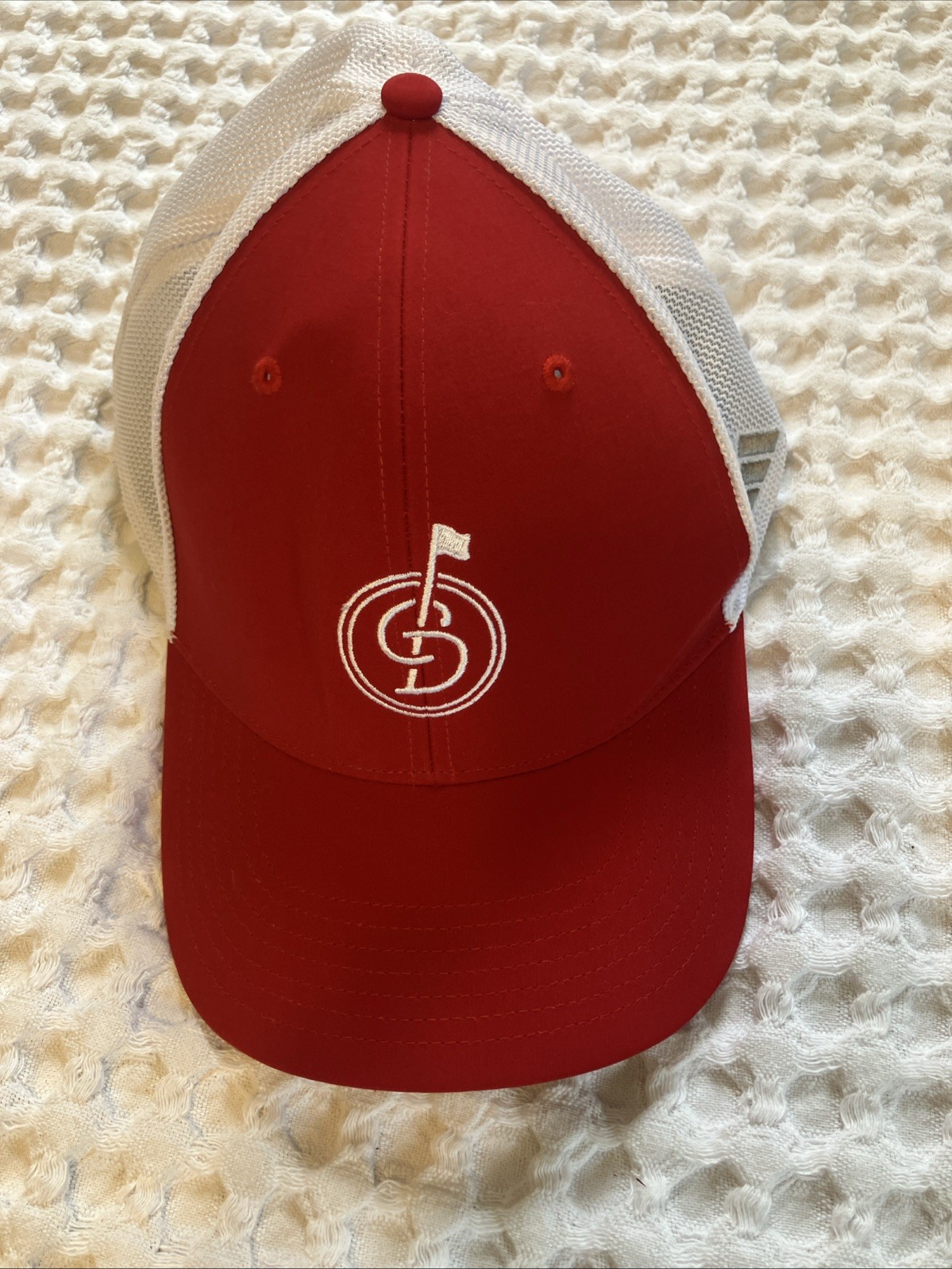New Grand Dunes Adidas Golf Hat Snapback NWT Red White Myrtle Beach SC