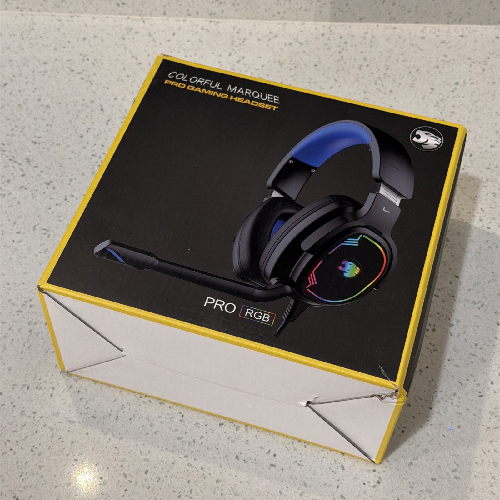 Colorful Marquee Pro Gaming Headset, Noise Cancelling Microphone RGB A82