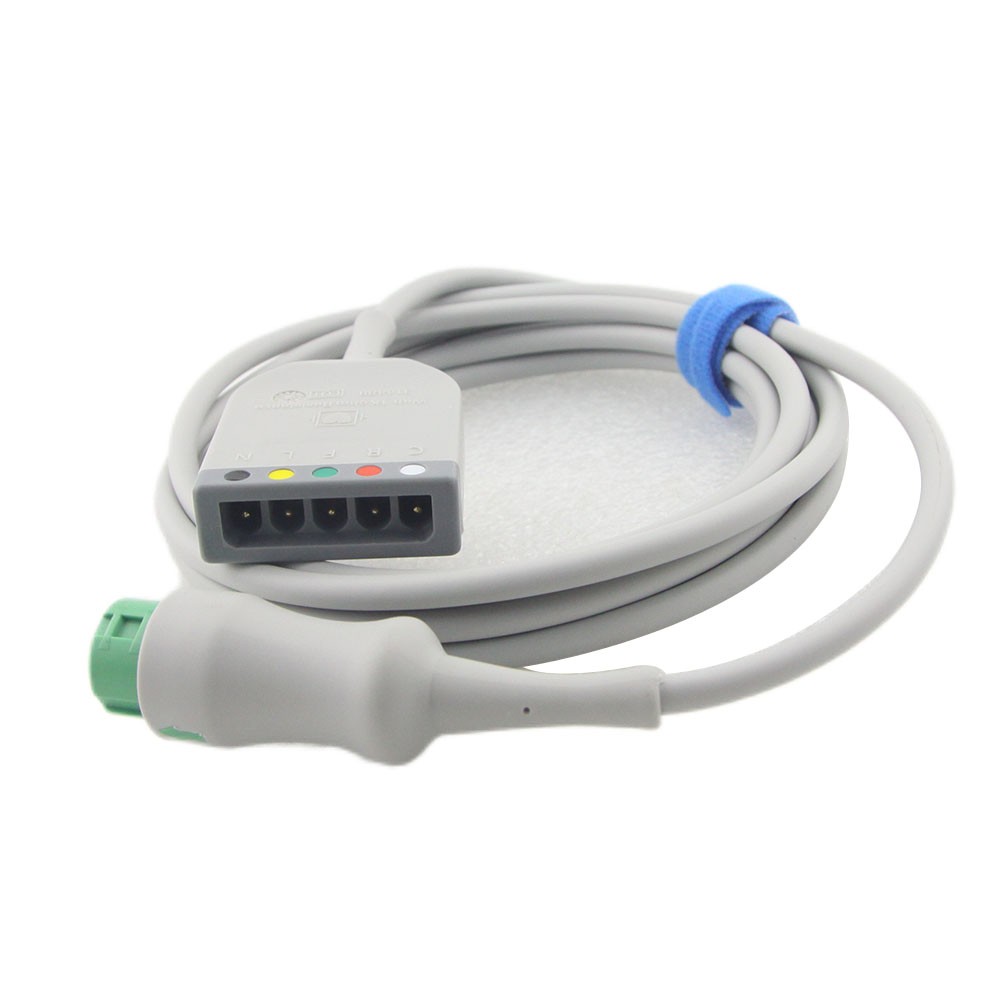 FOR Mindray EV6201 ECG Cable Split 12Pins 3/5 Lead REF 0010-30-42719