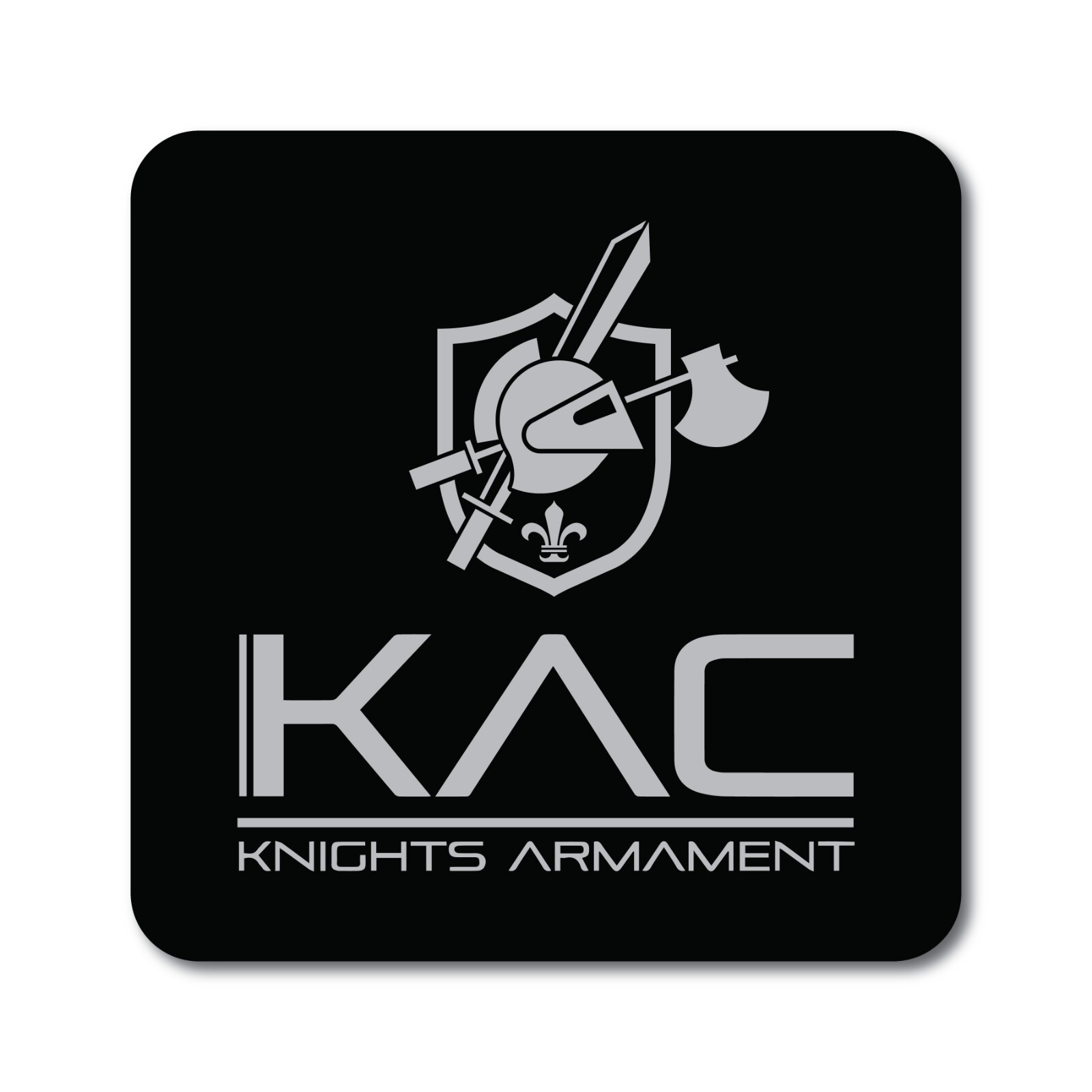 Knights Armament Company KAC Aluminum Sign 18in x 18in - Mancave Gun Room