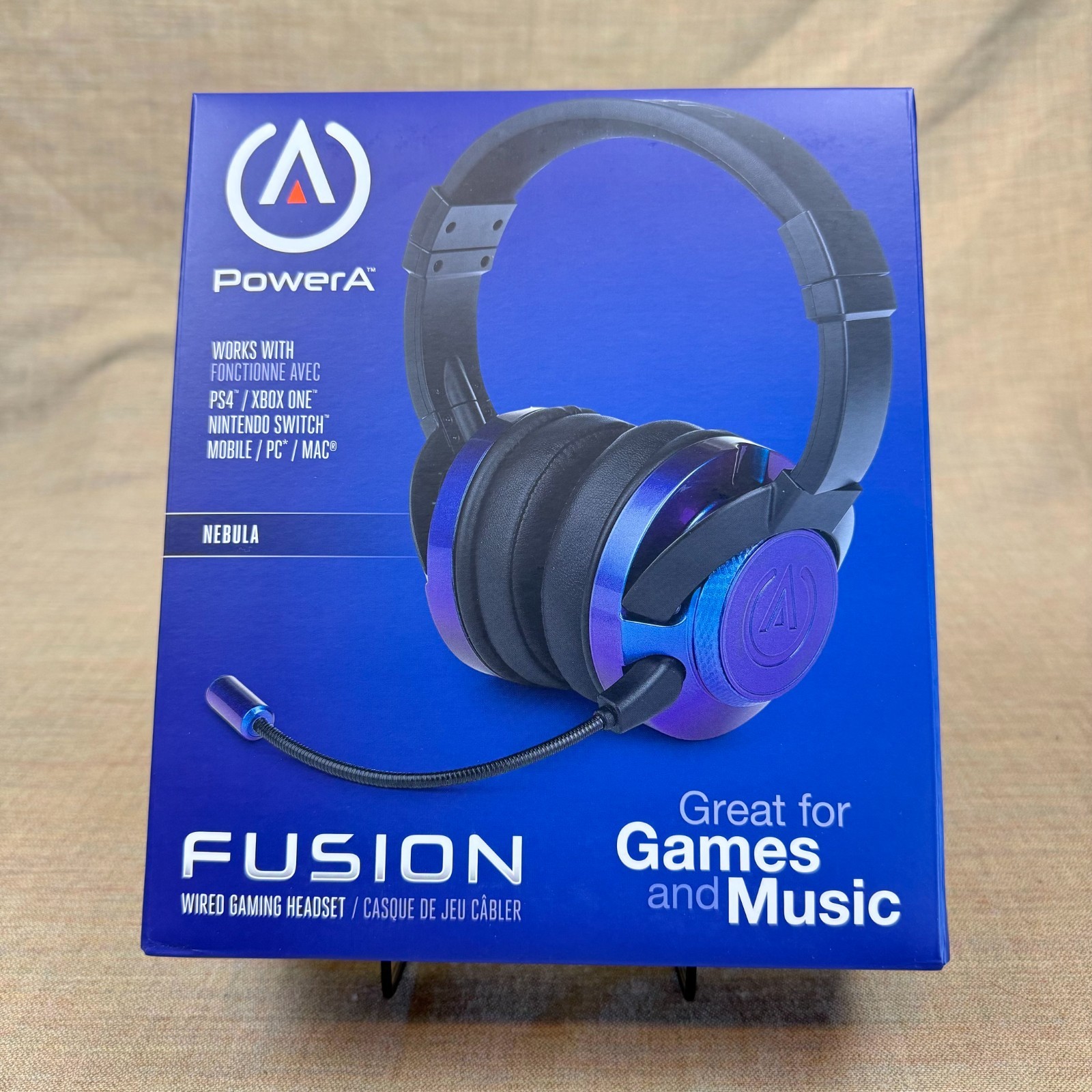 PowerA Fusion Wired Gaming Headset Nebula PS4 Xbox One Switch PC Mac Mobile Seal