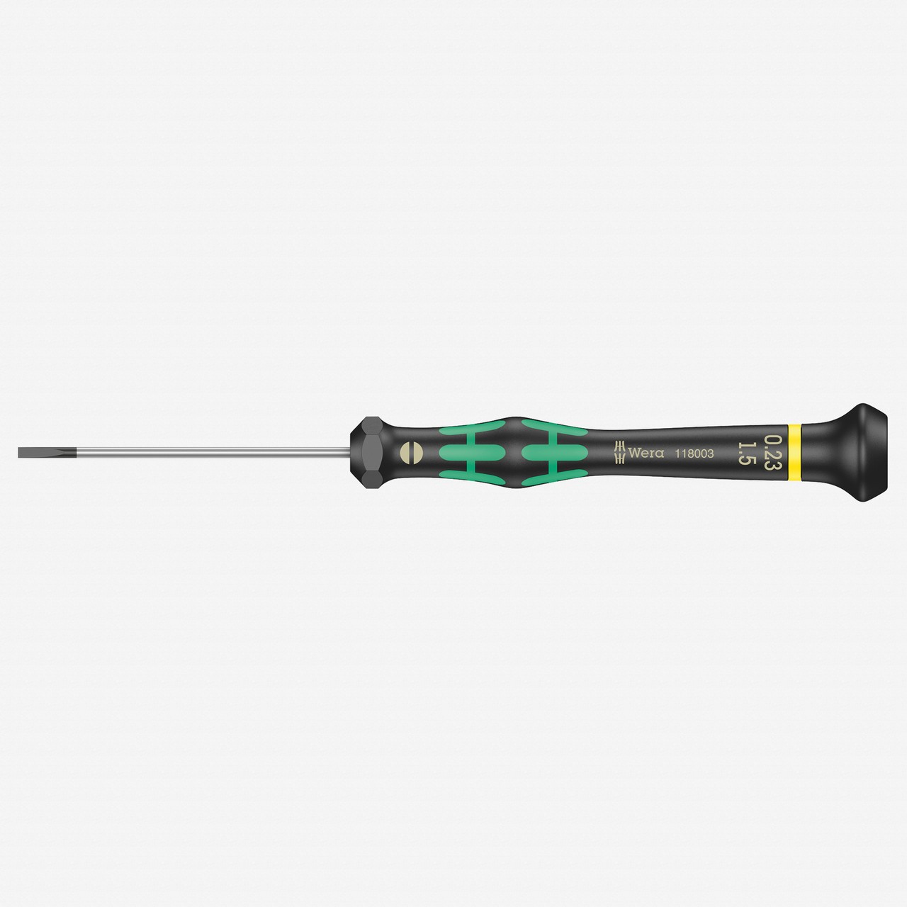 Wera 118003 1.5 x 60mm Kraftform Micro Slotted Precision Screwdriver