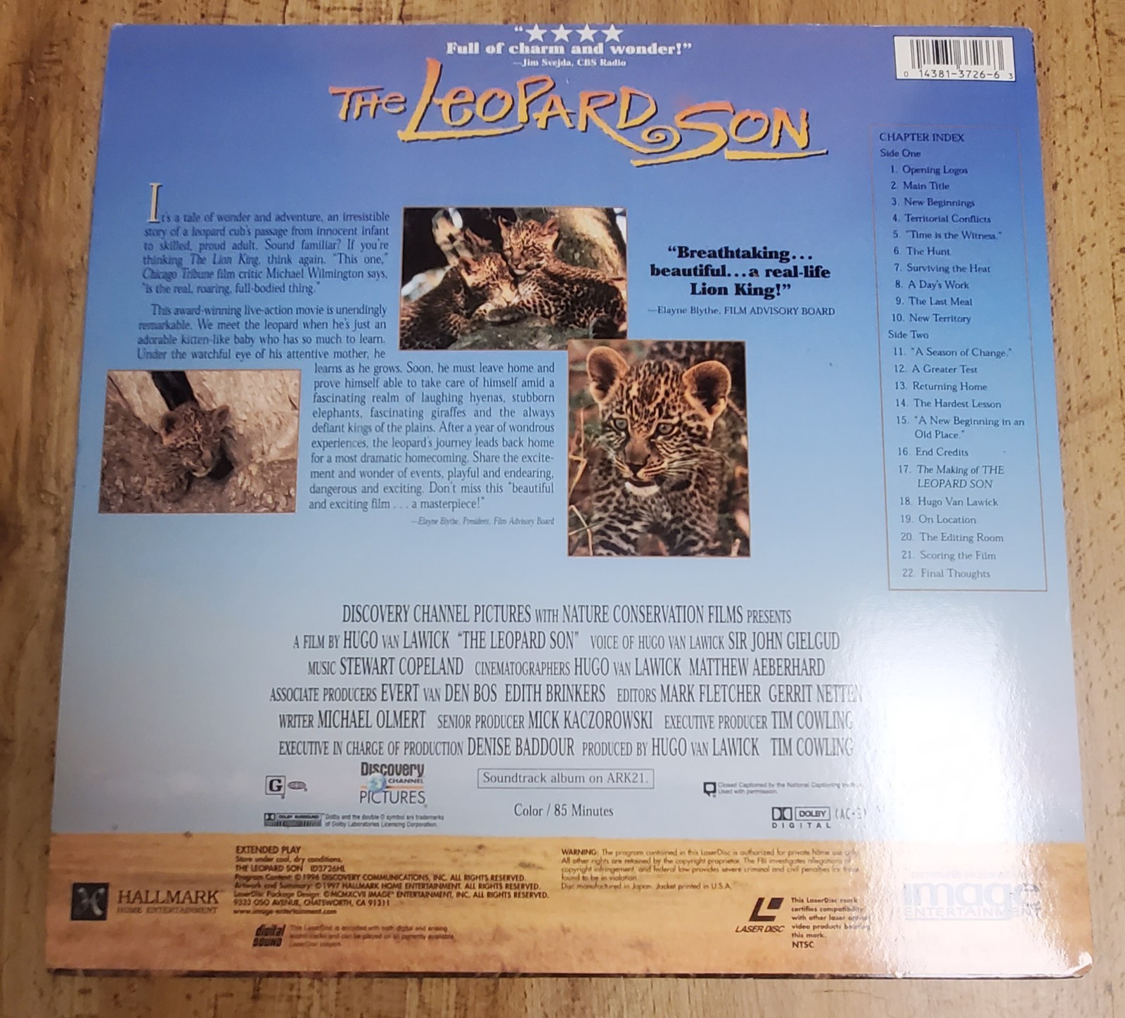 The Leopard Son Laserdisc