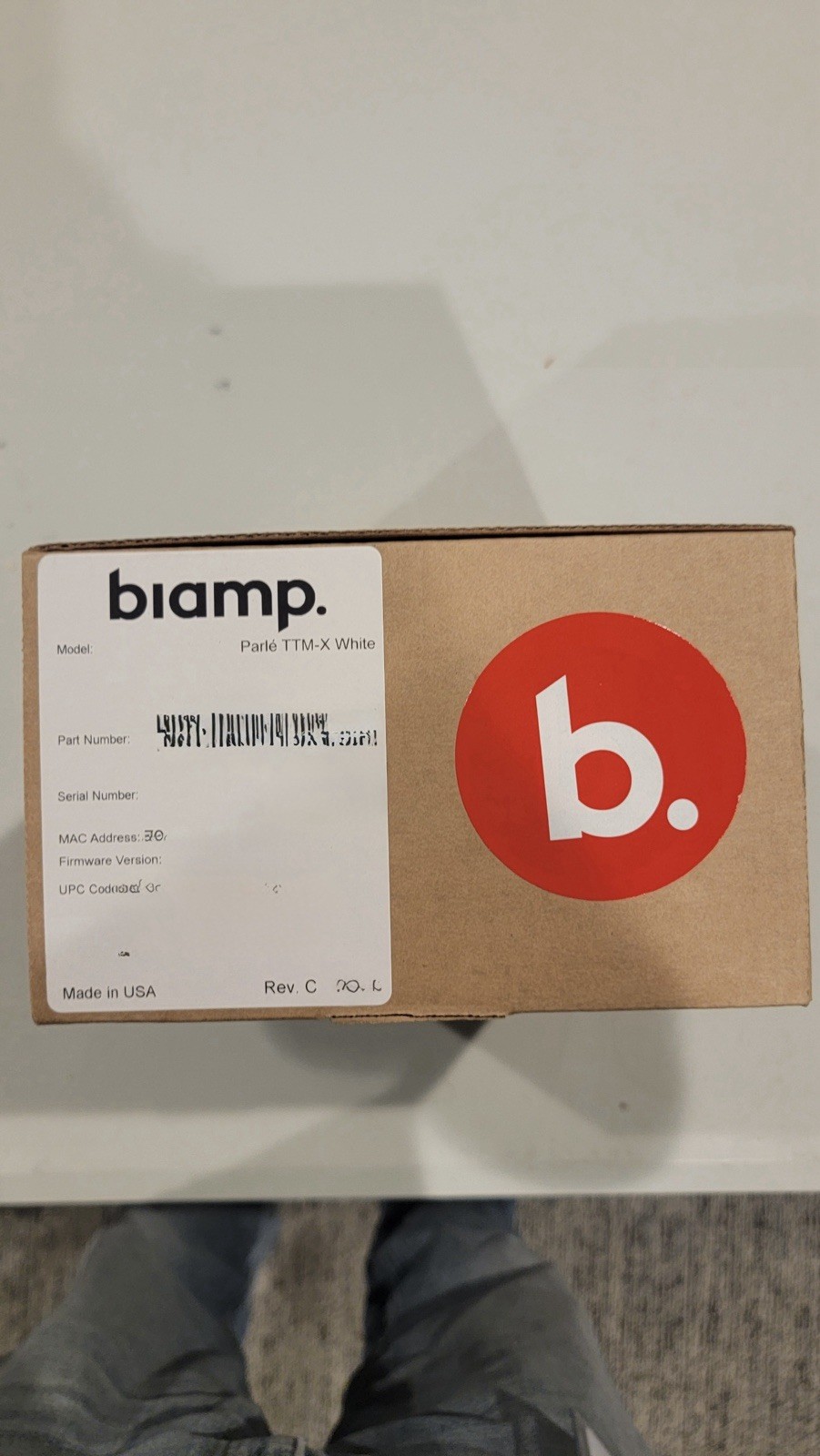 Biamp TTM-X White Microphone