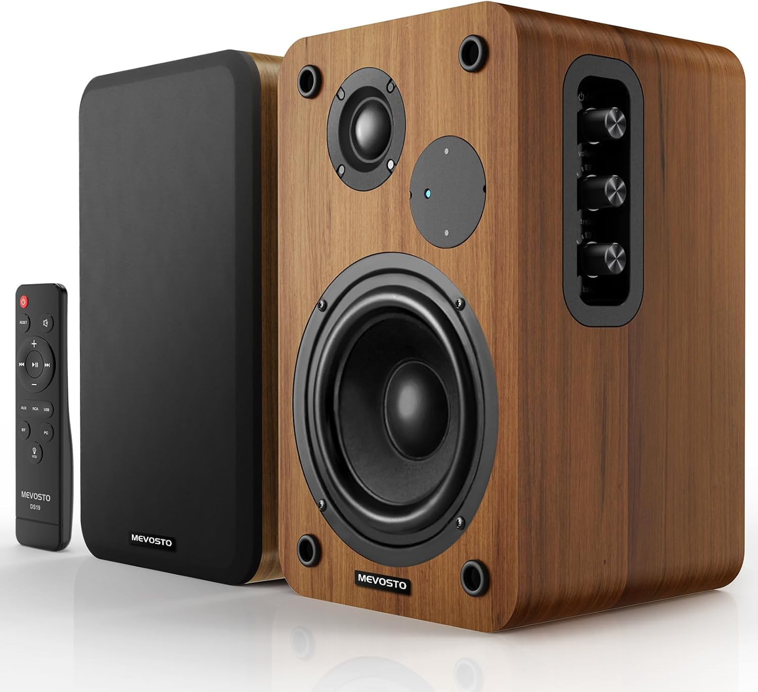 Active Bookshelf Speakers 36W RMS - BT 5.4 Wireless Speaker with 5 Inch Woofer,