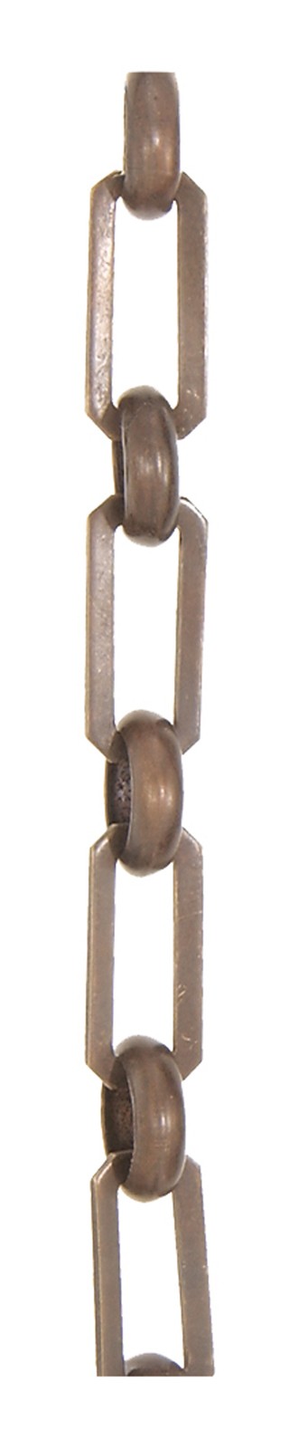 B&P Lamp Ant. Finish, Rectangular-Shape Chain, Ft.