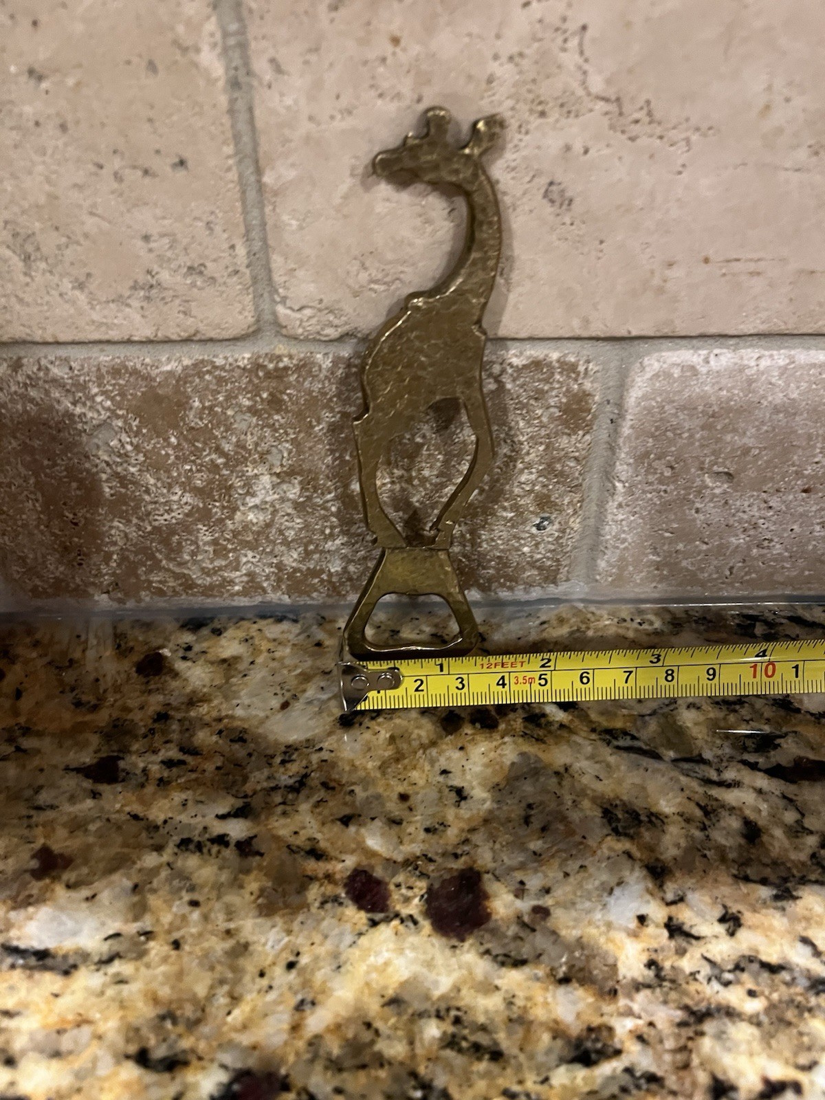 Brass Giraffe Bottle Opener
