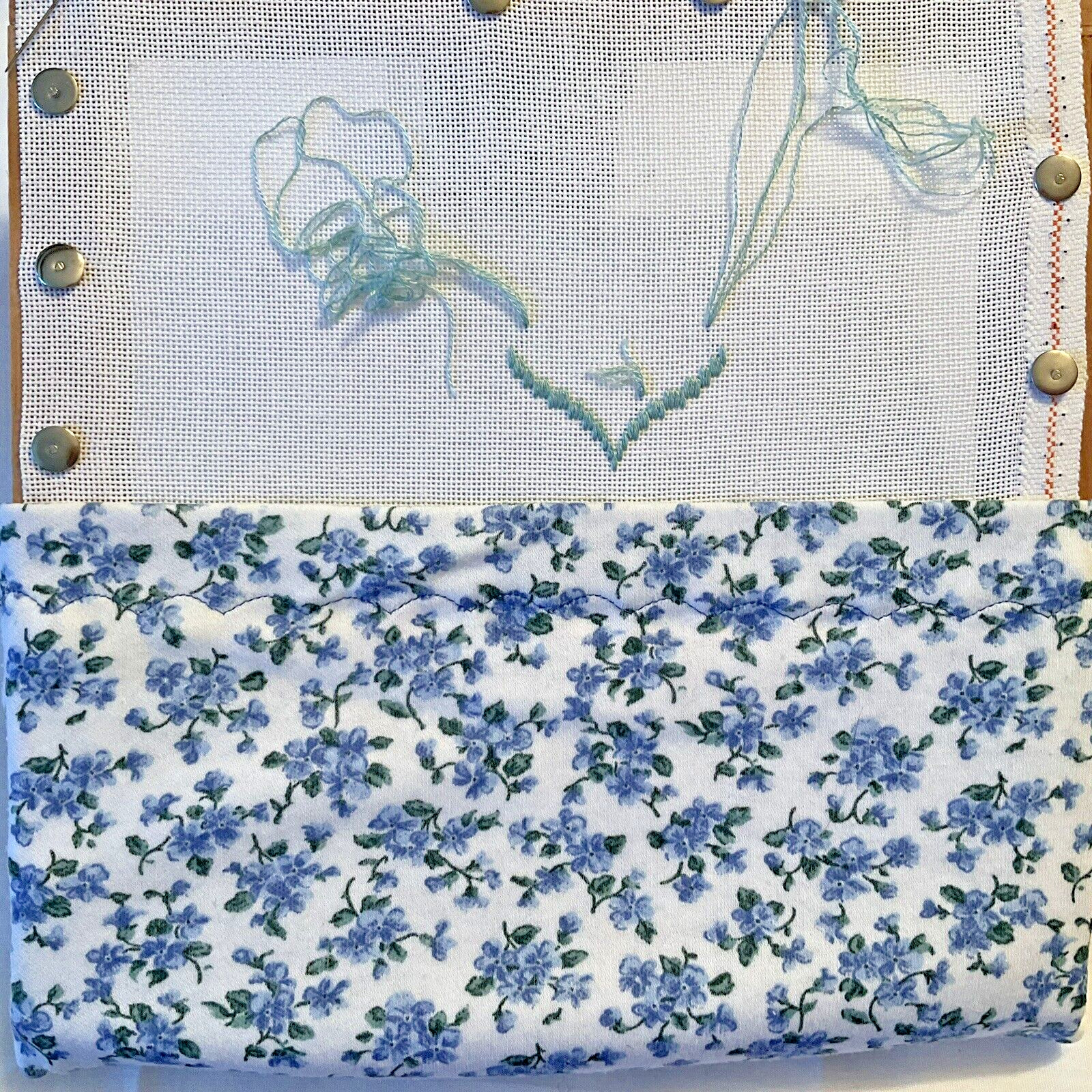 Covers for Needlepoint Stretcher Bars 2 Pieces Floral Print Will Fit Up to 9" M