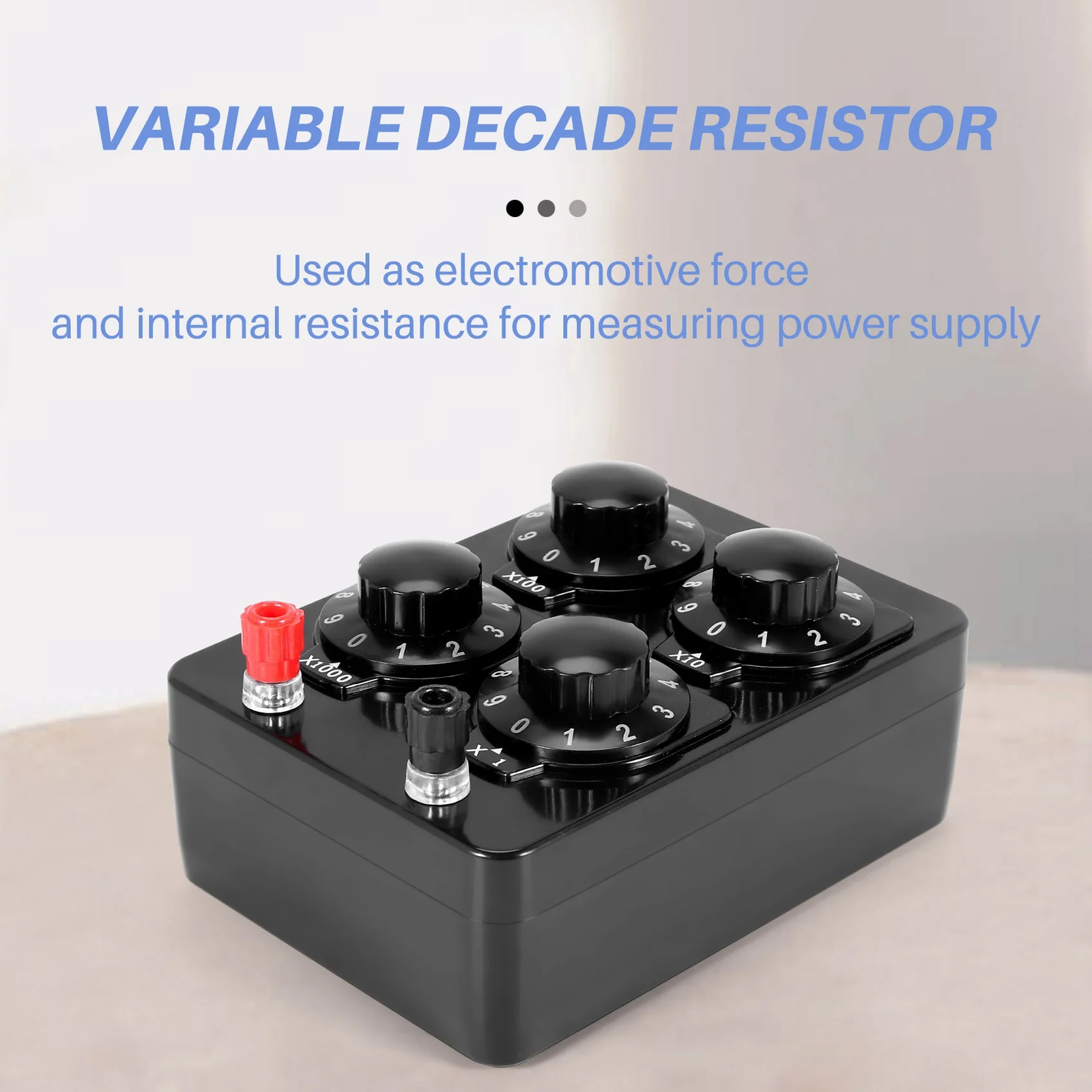 0-9999 Ohm Simple Resistance Box Precision Variable Decade Resistor Instrument