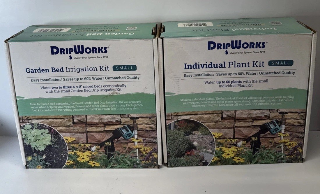 2 New DripWorks Individual Plant Kit Small Drip Irrigation Systems Kits READ