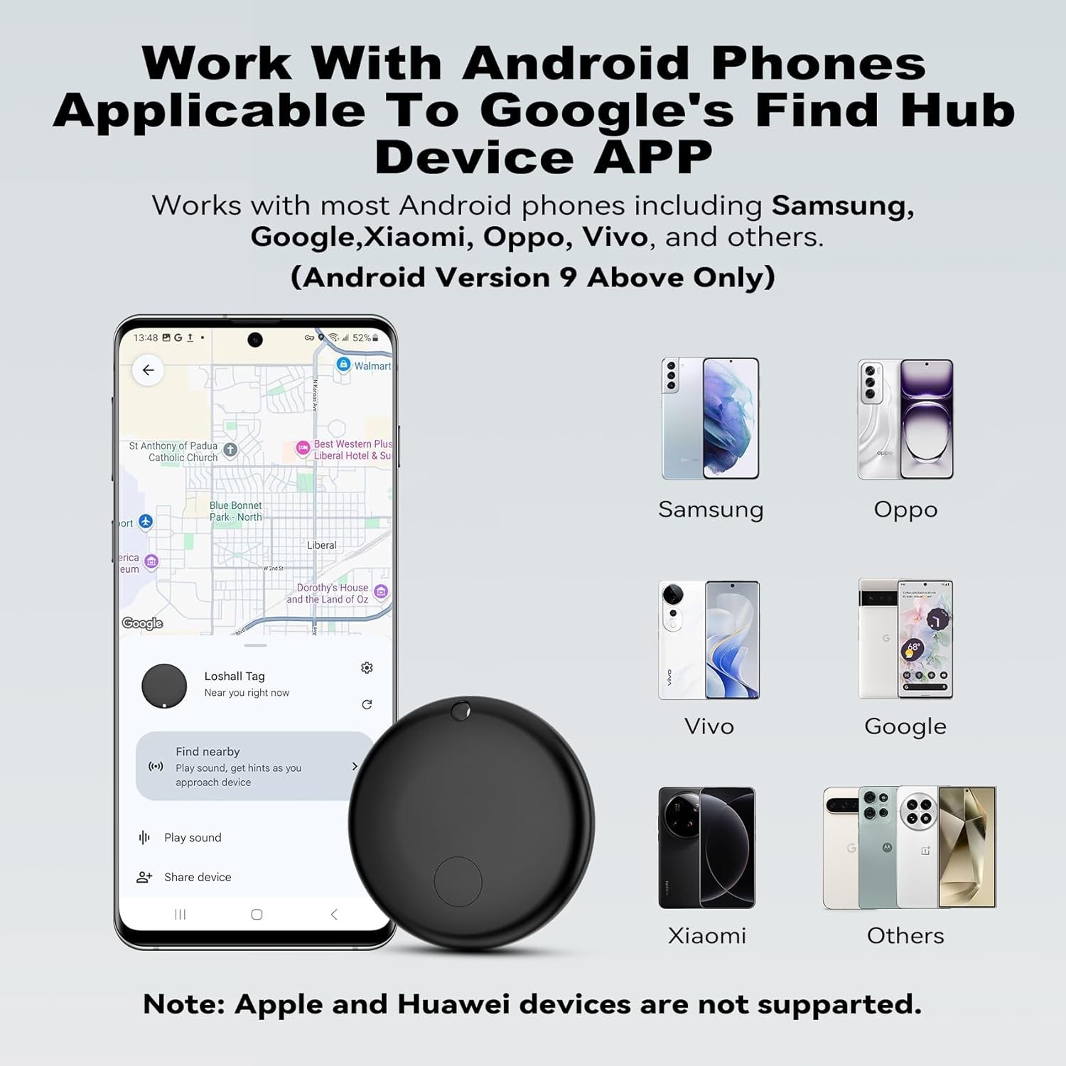 Air Tag for Android 1 Pack,Google Certified Android Tracker Tags,Smart Tags for