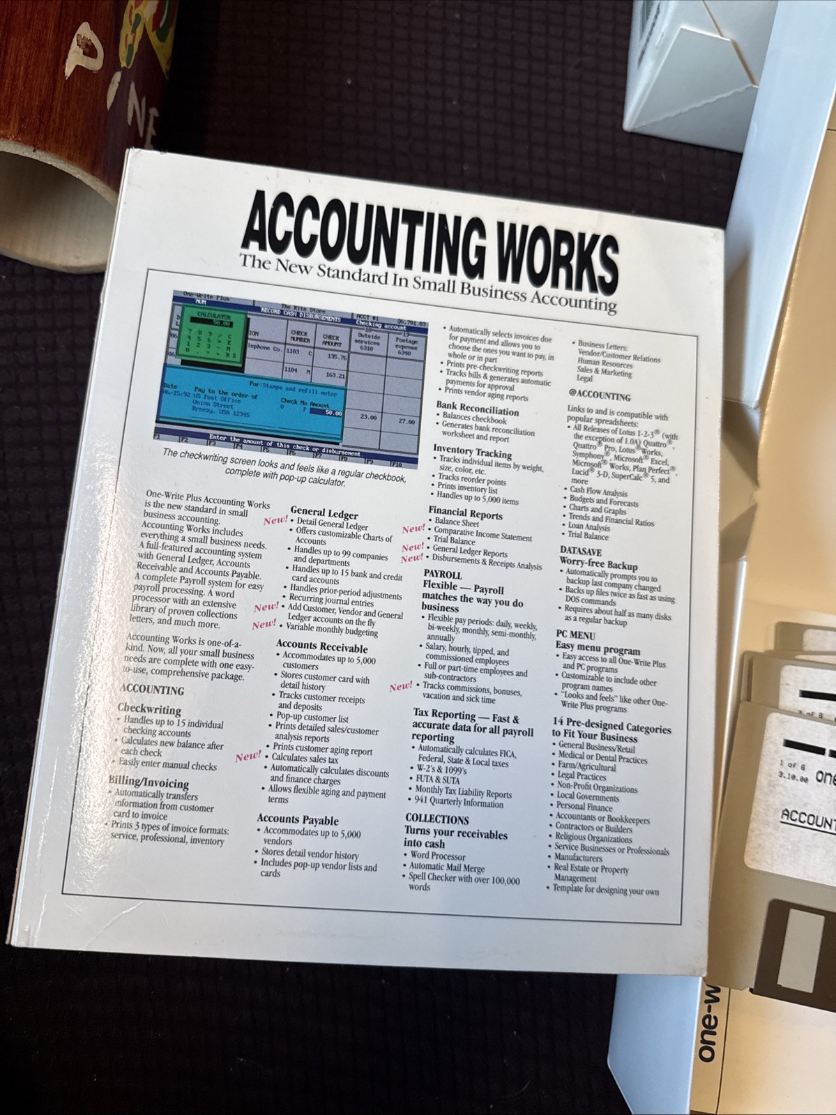 One-Write Plus Accounting Works Version 3 Vintage Computing