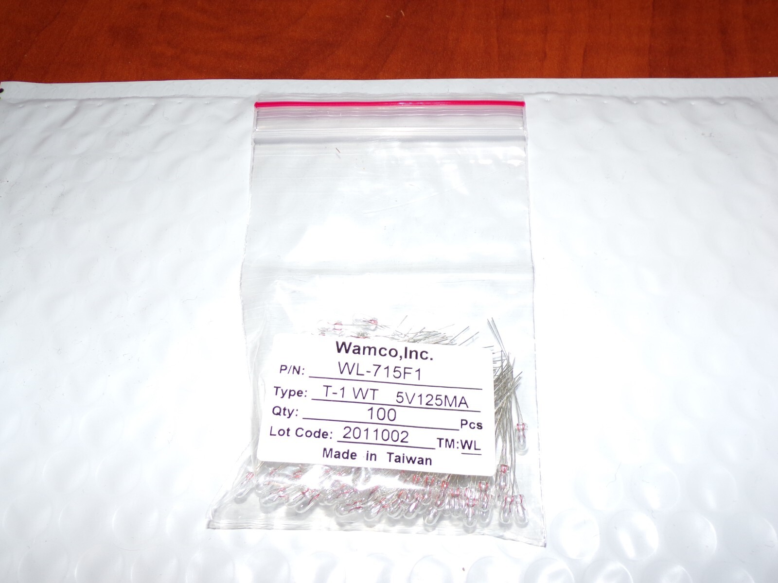 Wamco T-1 WT 5V125MA Incandescent Sub Miniature Lamps WL-715F1