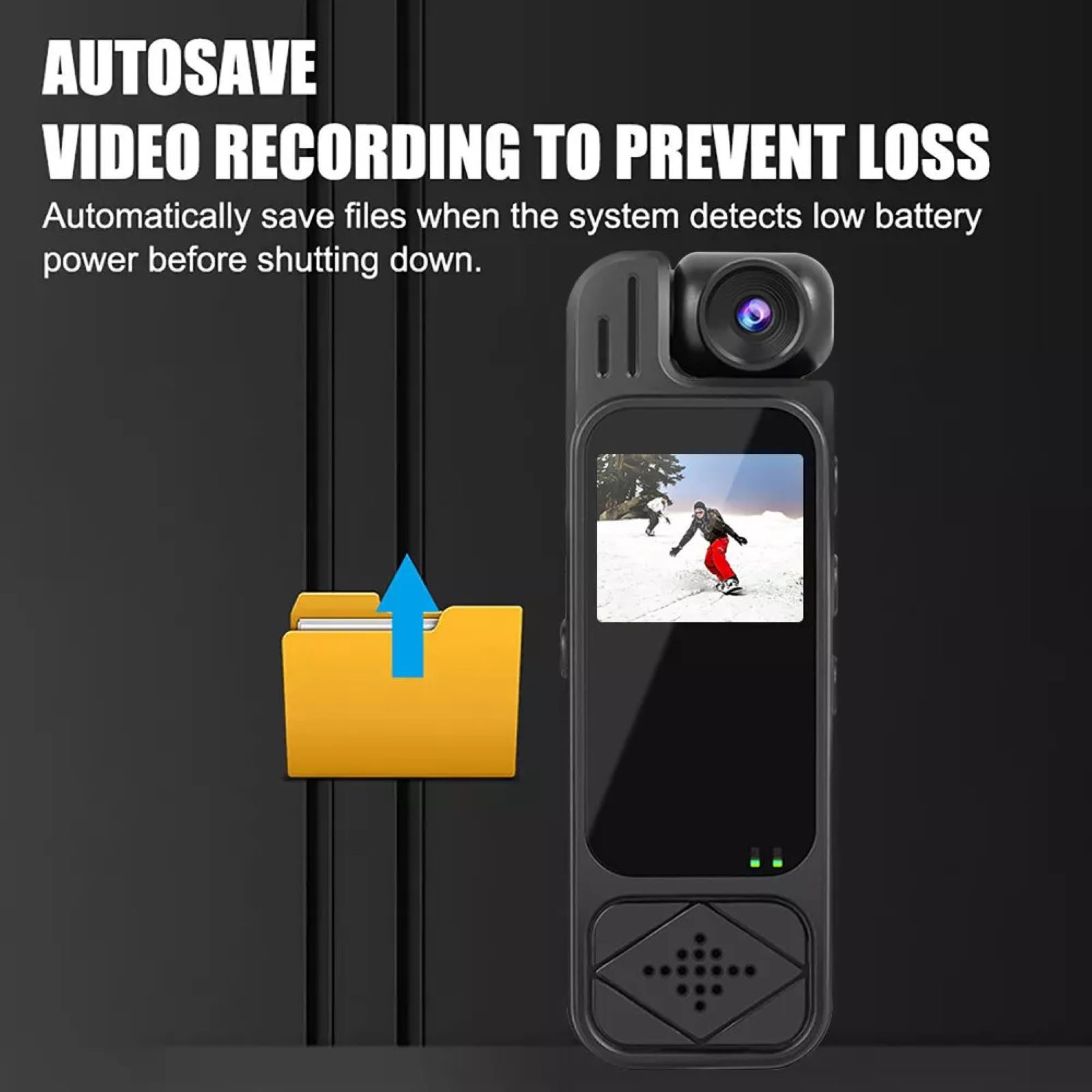 1080P DVR IR Night Audio Video Recorder 180° Rotation Mini Body Sport Camera