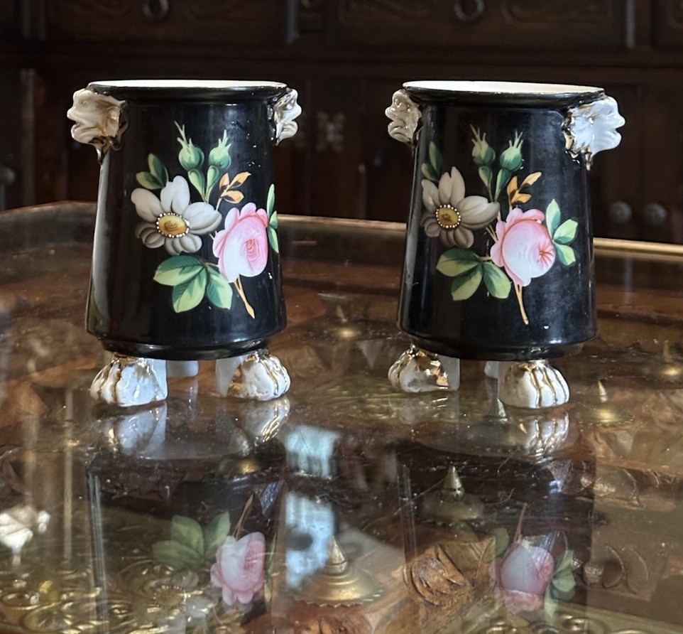 Antigue Pair Small Vases ,France ?