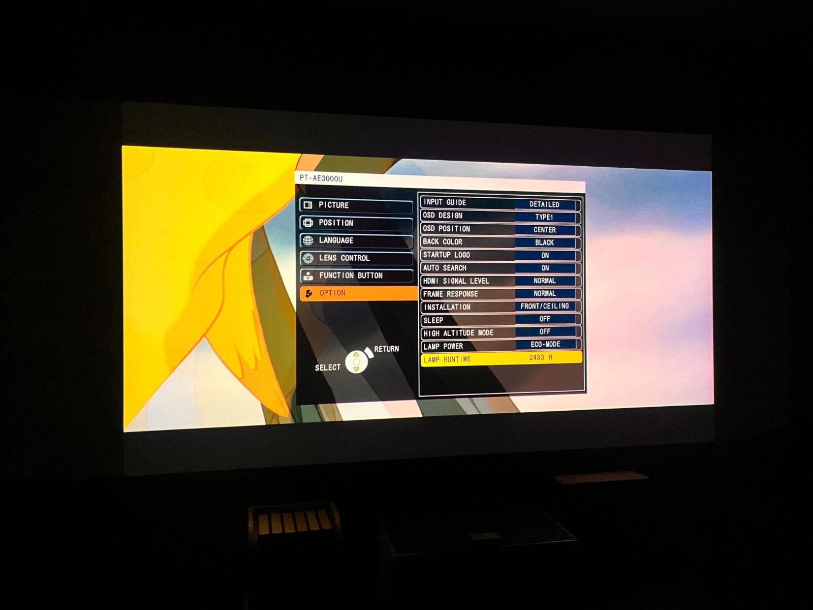 Panasonic PT-AE3000U HD Projector + Mount + Remote!