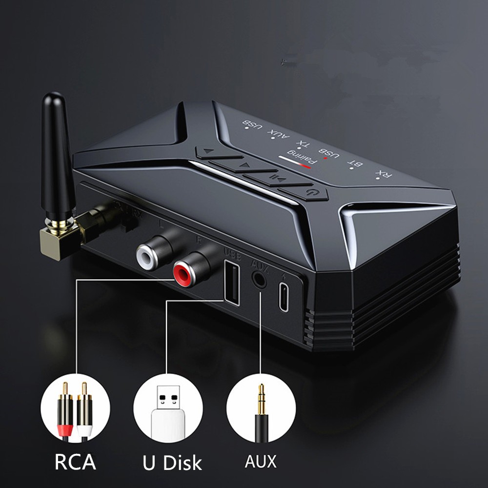 DC 5V RCA/AUX/USB Bluetooth Transmitter Receiver Stereo Audio Adapter Universal