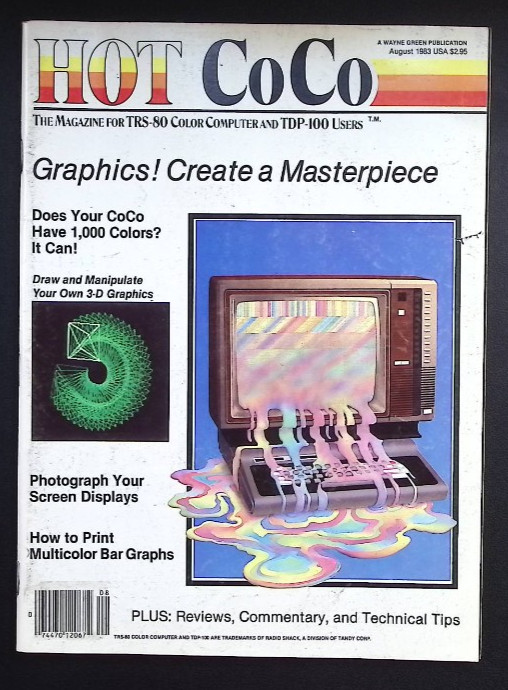 Vintage Lot of 8 - 80s Microcomputing TRS-80 Computer Magazines 1983