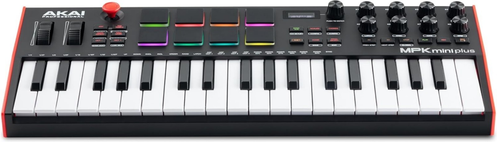 MPK Mini Plus - USB MIDI Keyboard Controller with 37 Mini Keys, 8 MPC Pads, S...
