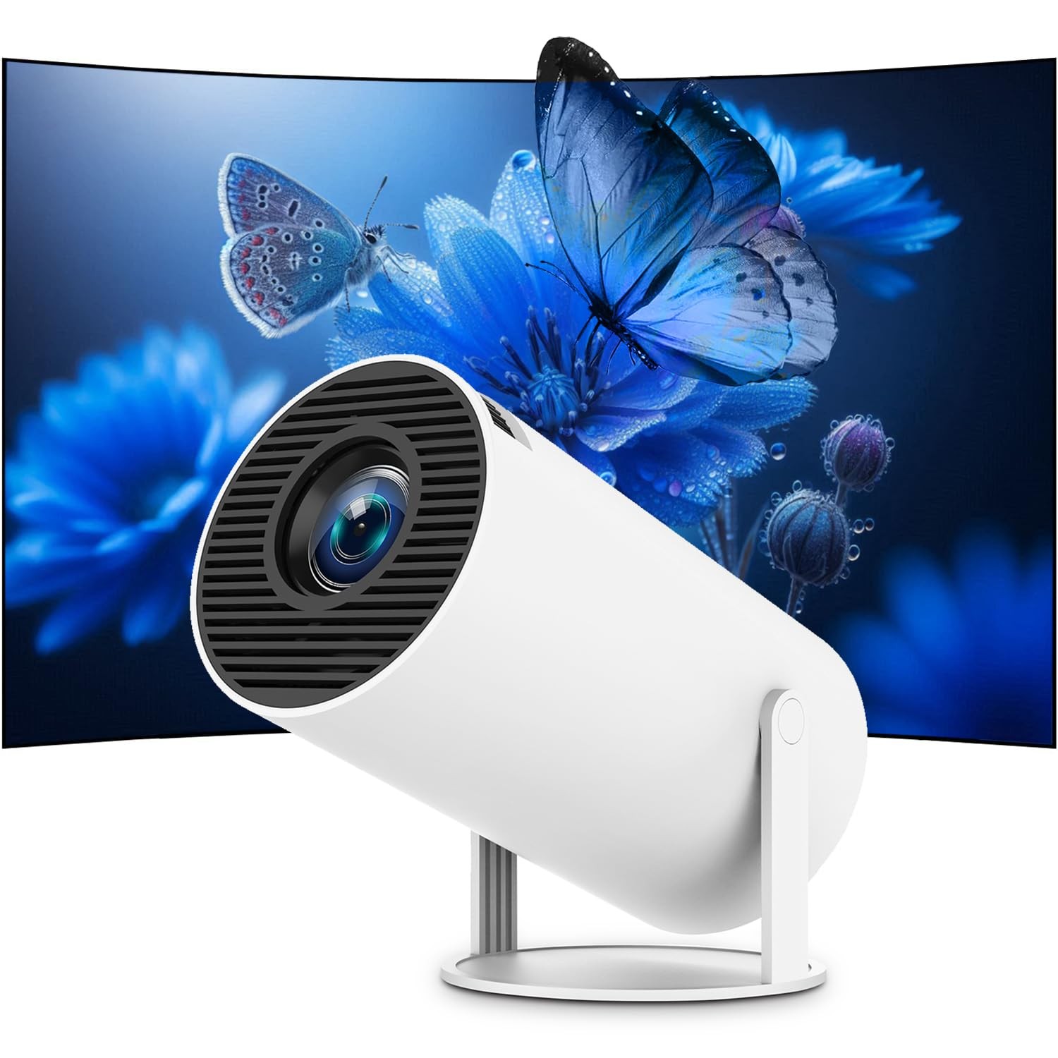 Mini Portable Projector 4K WiFi 6 BT 5.2 Upgraded Portable Projector Full HD ...