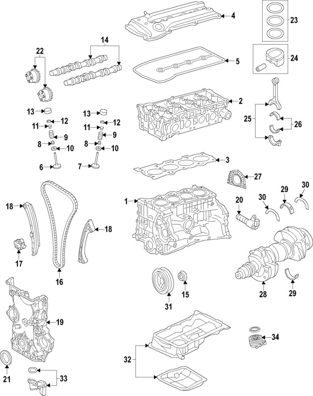 Genuine Mitsubishi Valve Spring Retainers 1010A542