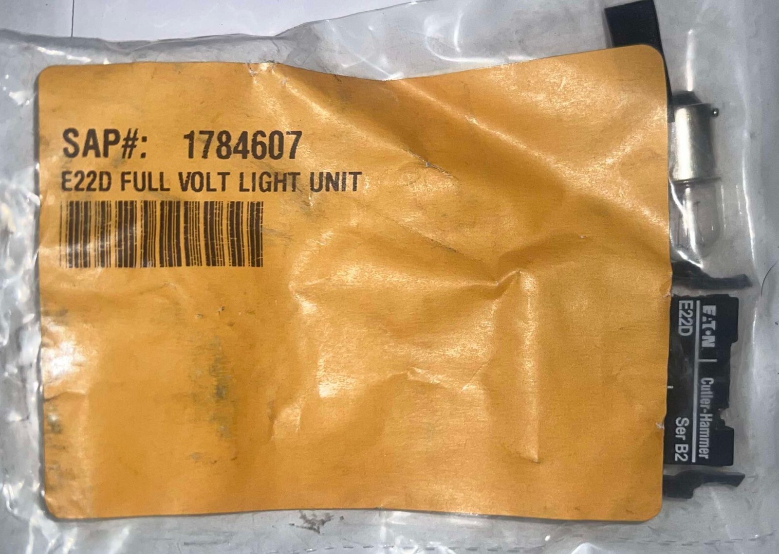 Eaton Cutler Hammer E22D120 Direct Voltage Light Unit