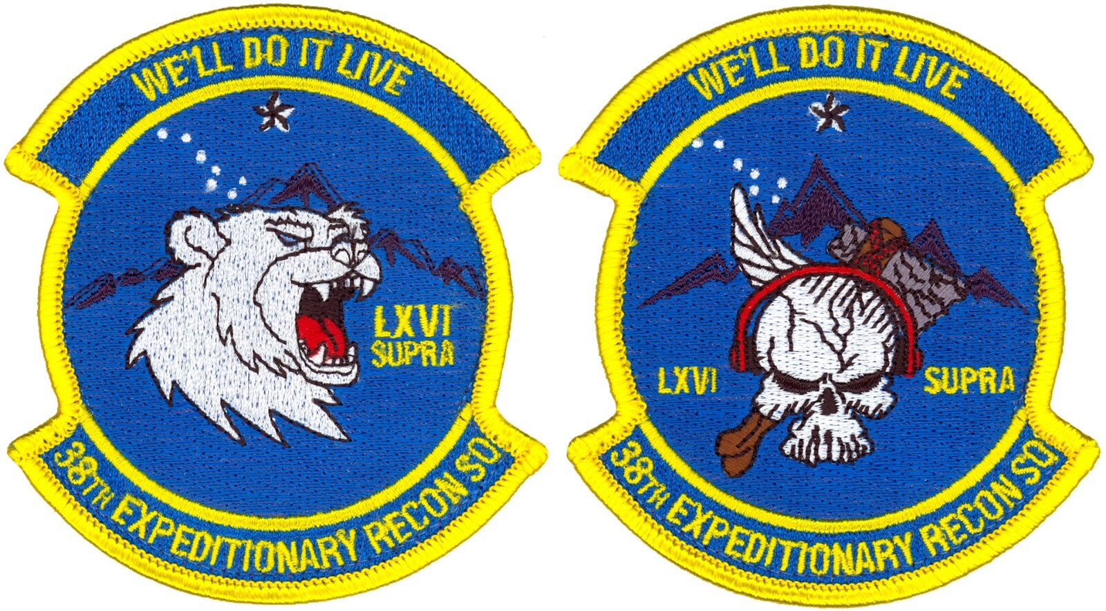 USAF 38th EXPEDITIONARY RECONNAISSANCE SQUADRON PATCH - SET