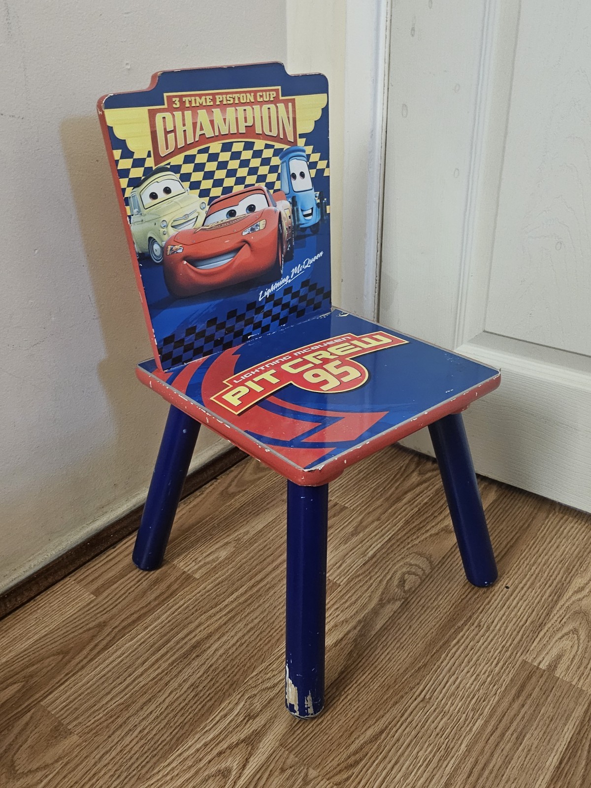 🔥 3 Time Piston Cup Champion  Lightning Mcqueen Children Chair