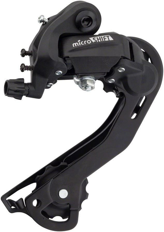 MicroSHIFT M21 6/7-Speed Long Cage Rear Derailleur - Dual-Use Mountain & Road,