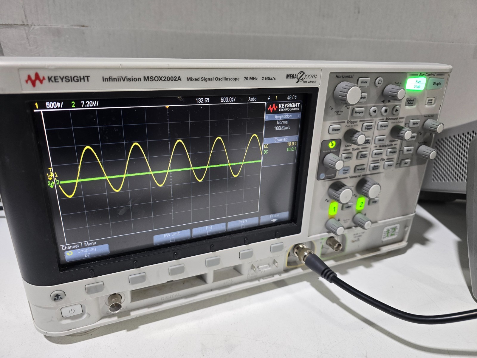 Keysight MSOX2002A Mixed Signal Oscilloscope 2 Analog 8 Digital 2 GSa/s 70MHz