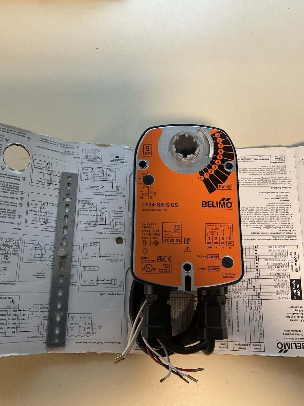 Belimo LF24-SR -S-US 24V HVAC Damper Actuator