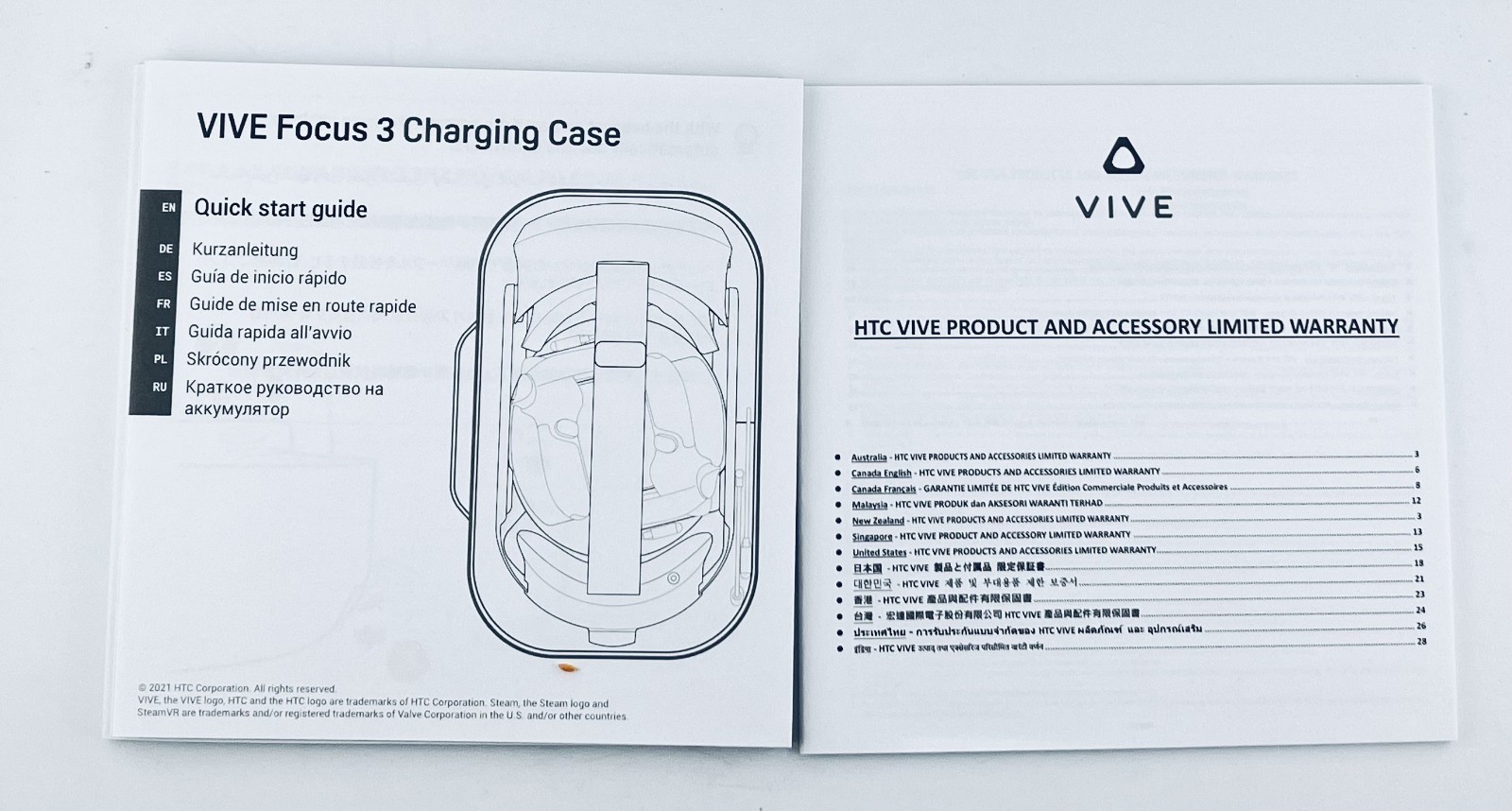 HTC VIVE Charging Case for Focus Series Virtual Reality Headsets, Maximum 16 Inc