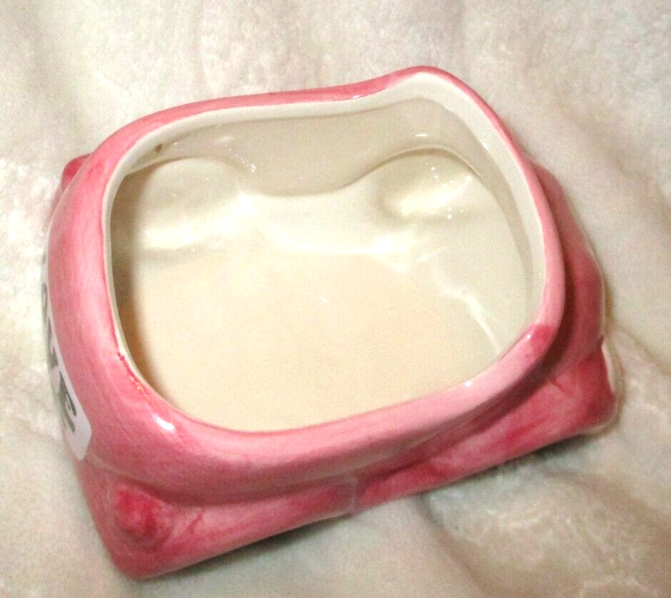 Ceramic~Love Bug Pink Vase/Small Planter~NEW~Never Used