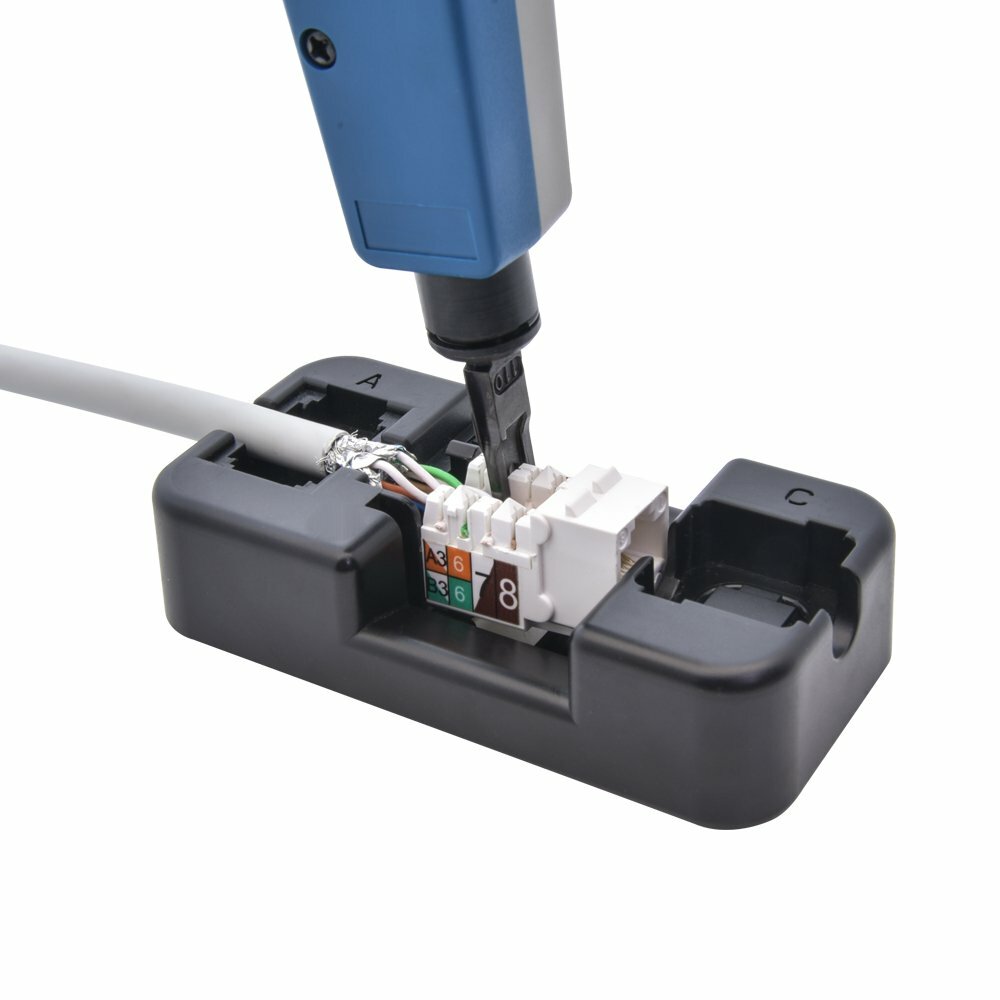 Keystone Stand Holder for Punch Down 110 Blade RJ45 Network CAT5e CAT6 RJ11 RJ12