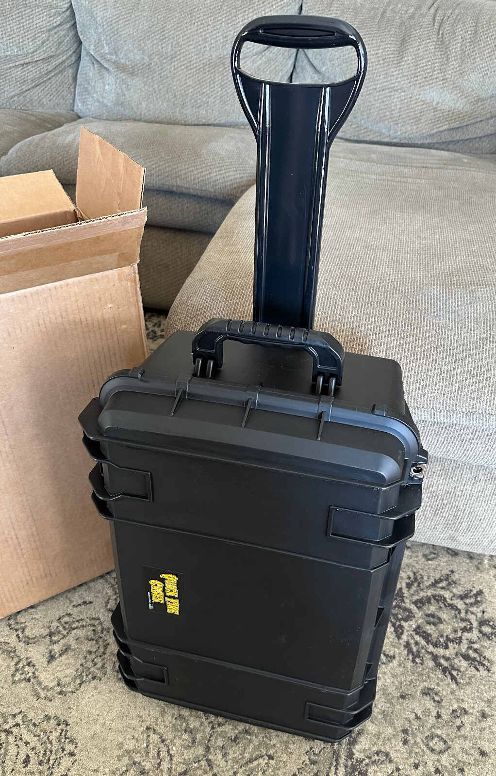 Quick Fire QF920RBKL Rolling Pistol Case Watertight w/ Locks: LARGE CAPACITY