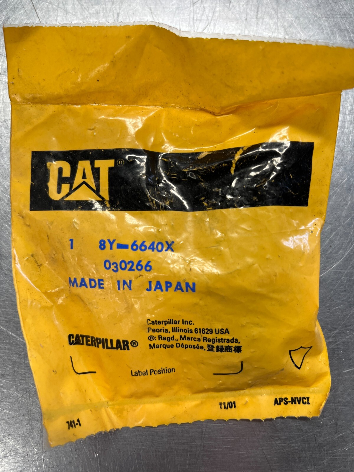 8Y6640 Genuine OEM CAT  TAB NUT  Caterpillar  8Y-6640