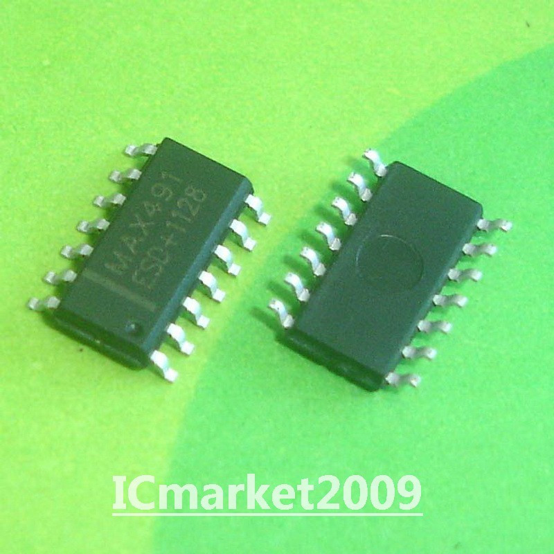 50 PCS MAX491ESD SOP-14 MAX491 SMD Slew-Rate-Limited RS-485/RS-422 Transceivers