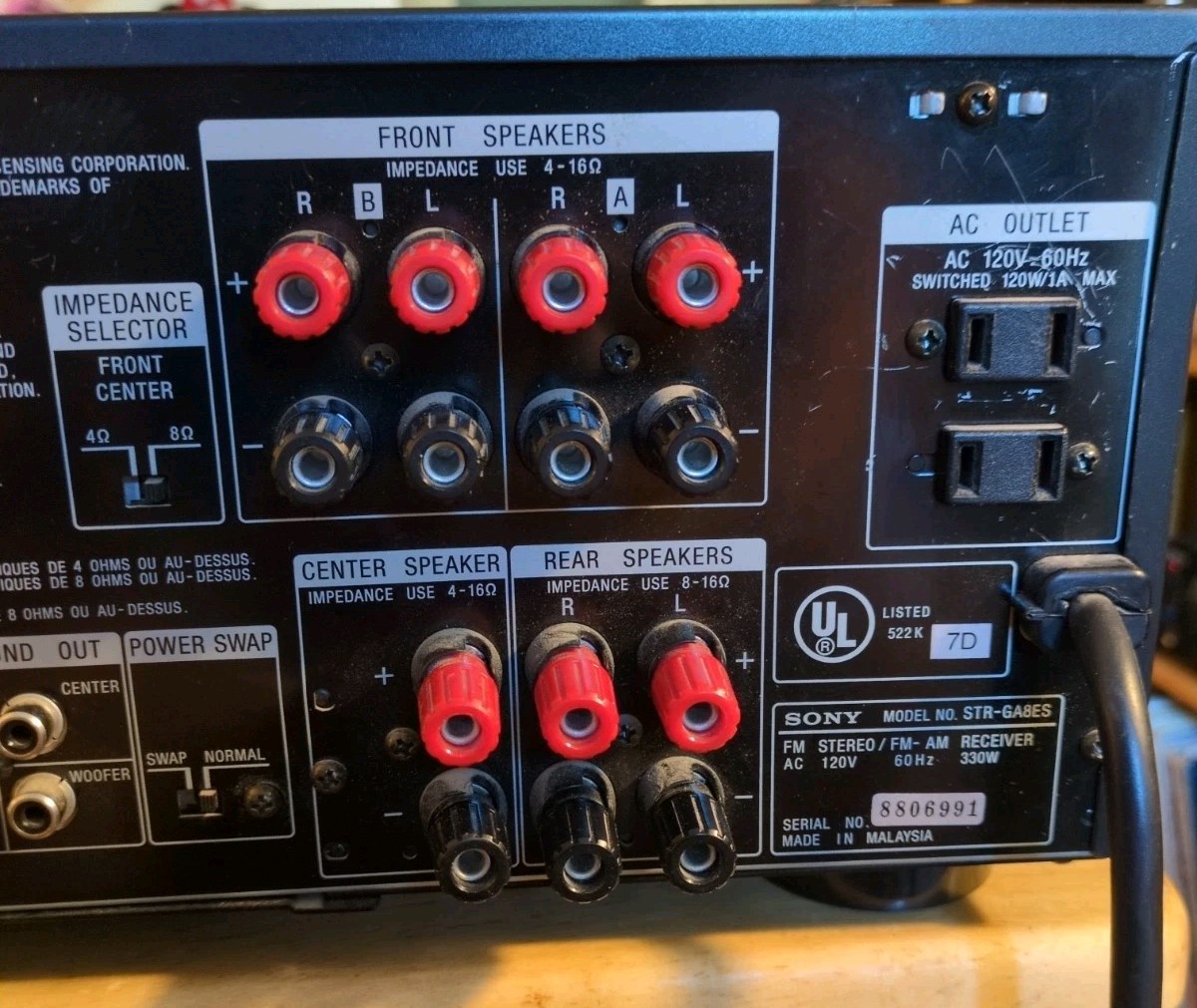 SONY STR-GA8ES AV Receiver