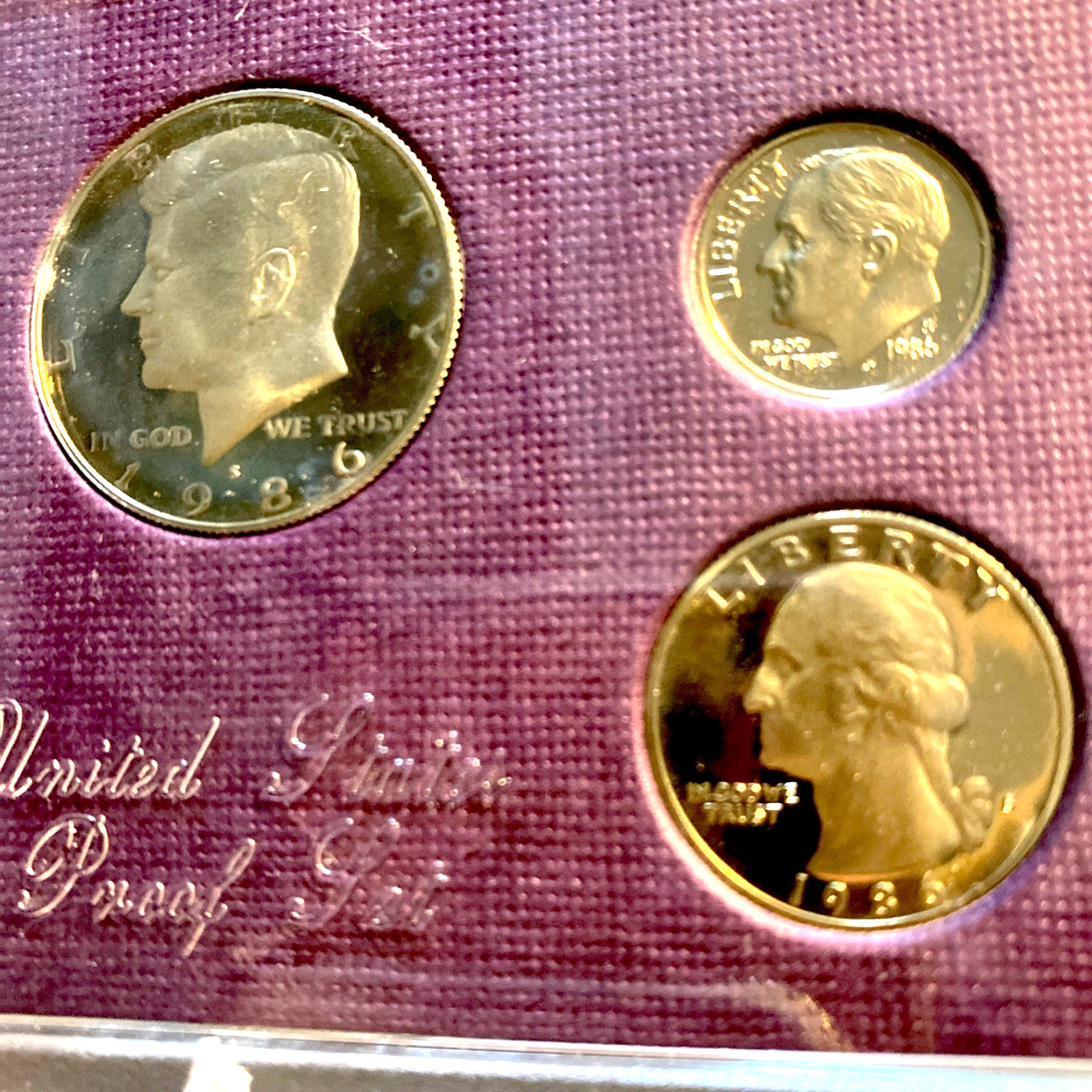 1986 Coins Set PROOF UNITED STATES MINT
